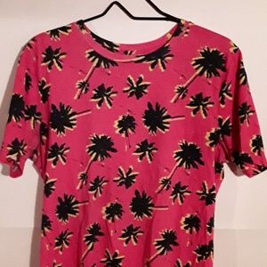Pink Palm Tree T Shirt
